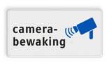 Bord camerabewaking met pictogram - reflecterend