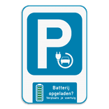 Parkeerbord - Batterij vol?