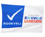 Gevel-/mastvlag + logo - Rookvrije Generatie