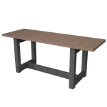 Table d'extérieur en plastique recyclé - type London - Bicolor