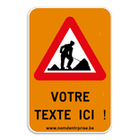 Panneau de texte - A31 - Texte personnalisé
