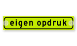 Autobord met zuignappen 500x100mm met eigen opdruk