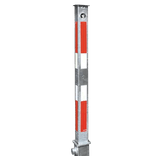 Inzinkbare parkeerpaal 70x70mm - Handbediend