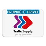 Panneau d'interdiction - Propriété privée - Votre logo/design