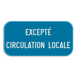 Panneau SB250 - G type IV - Restriction ou interdiction - 400x200mm