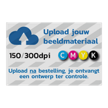 Informatiebord vlak - staand of liggend reflecterend met je eigen opdruk - A formaten