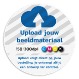 Informatiebord rond reflecterend met je eigen opdruk