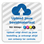 Informatiebord vierkant reflecterend met je eigen opdruk