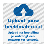 Informatiebord vlak vierkant reflecterend met je eigen opdruk