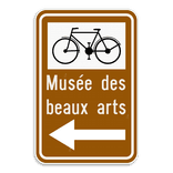 Panneau SB250 F34c2 - Itinéraire conseillé à des catégories déterminées d’usagers vers une destination touristique