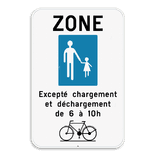 Panneau SB250 - F103 - Commencement d'une zone piétonne