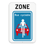 Panneau SB250 - ZF111 - Zone à rue cyclable