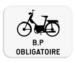 Panneau SB250 - M14 - Obligation pour les deux roues de classe B