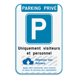 Panneau de stationnement - parking privé avec votre logo