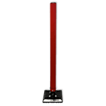 Poteau Kickback Rouge/Blanc Ø60 mm – Balise Flexible de Sécurité Routière