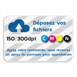 Panneau d'information 3:2 réfléchissant avec votre propre impression