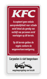 Verkeersbord DOR rechthoek 2:1 reflecterend +  eigen ontwerp/opdruk
