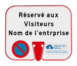 Panneau ConeSign personnalisable pour cône de chantier 33x27cm