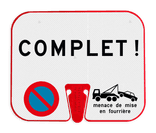 Panneau ConeSign personnalisable pour cône de chantier 33x27cm