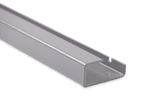 Montagestrip grijs RAL7042 300mm - 22mm diep - extra bevestigingspunt voor beugel