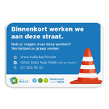 Informatiebord 3:2 reflecterend met je eigen opdruk