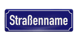 Straßennamenschild 600x200mm - 1 Zeile