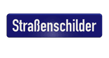 Straßennamenschild 800x200mm - 1 Zeile