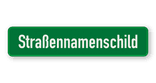 Straßennamenschild 1000x200mm - 1 Zeile ohne Rand