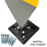 TS-KICKFLEX-BB22 incl. RVV D02 Ø400mm reflecterend - met veermechanisme