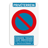 Informatiebord 2:3 reflecterend met je eigen opdruk