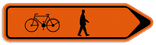 Verkeersbord SB250 F41 - Fiets & Voetganger Rechts