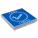 Dalle de signalisation 300 x 300 mm – Indication zone fumeur
