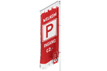 Longlife banier full colour - met open zoom - 1000x3000mm
