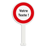 Panneau de brigadier - C3 - Texte personnalisé