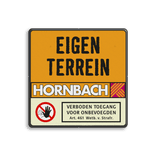 Informatiebord eigen terrein - Hornbach
