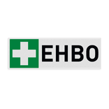 Veiligheidspictogram E003 - EHBO middelen met tekst - reflecterend