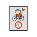 Sticker reflecterend - Dick Bruna snelheid - op de fiets