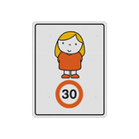 Sticker reflecterend - Dick Bruna snelheid - meisje met oranje jurkje