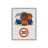 Sticker reflecterend - Dick Bruna snelheid - groepje kinderen (multi)