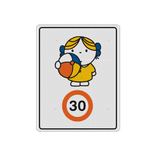 Sticker reflecterend - Dick Bruna snelheid - meisje met bal