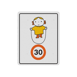 Sticker reflecterend - Dick Bruna snelheid - meisje met springtouw