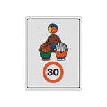 Sticker reflecterend - Dick Bruna snelheid - groepje met bal (multi)