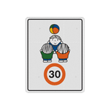 Sticker reflecterend - Dick Bruna snelheid - groepje met bal