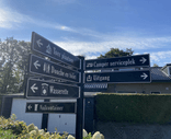 Verwijsbord kokerprofiel reflecterend + eigen opdruk