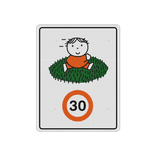 Sticker reflecterend - Dick Bruna snelheid - op de speelplek
