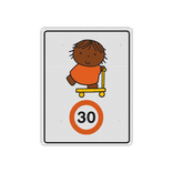 Sticker reflecterend - Dick Bruna snelheid - op de step (multi)