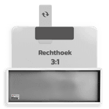 Verkeersbord dubbel omgezette rand - type 3:1 - rechthoek