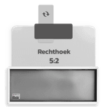 Basisbord omgezette rand - type 5:2 - rechthoek