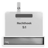 Basisbord omgezette rand - type 5:1 - rechthoek