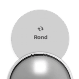 Basis verkeersbord rond DOR - dubbel omgezette rand - excl. opdruk